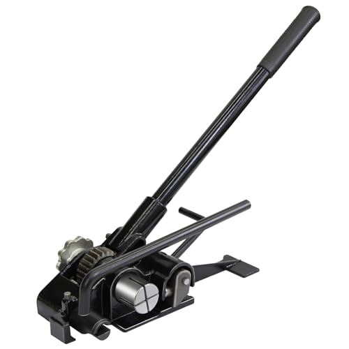 Heavy Duty Banding Strapping Tensioner &amp; Cutter Manual Packaging Tools Windlass for 1/2"-3/4" Width Metal Steel Strapping Coil
