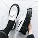 Men's Fashion Tassel Chunky Platform Penny Dress Loafers Luxury Round Toe Slip-On Non-Slip Lug Sole Business Formal Shoes for Daily Work and Casual (White,11)