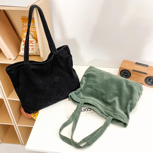 Image of Cotton Tote Handbag Women Canvas Crossbody Beach Bag Hobo Shoulder Tote Bag with 3 External Pocket,Zipper Closure