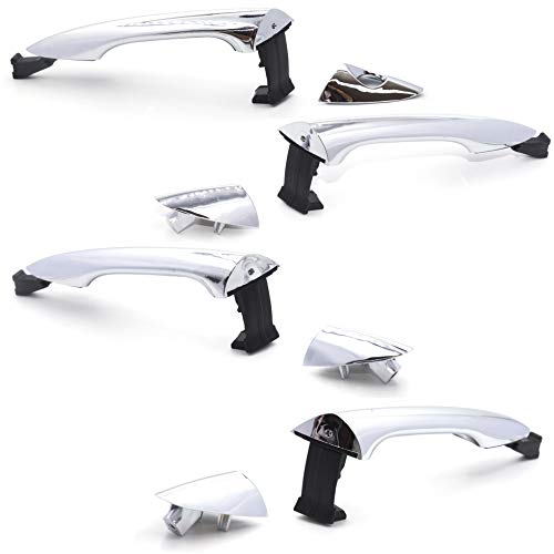 8Pcs Front Rear Left Right Chrome Exterior Door Handle Set For Hyundai Elantra 2011 2015 #TOP4