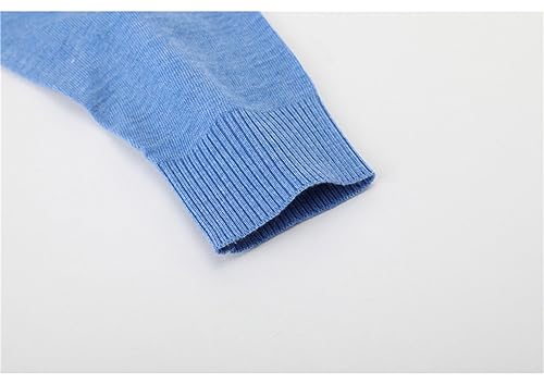 Men's V-Neck Wool Business Pullover Casual Sweater Solid Color Thin Sweater4