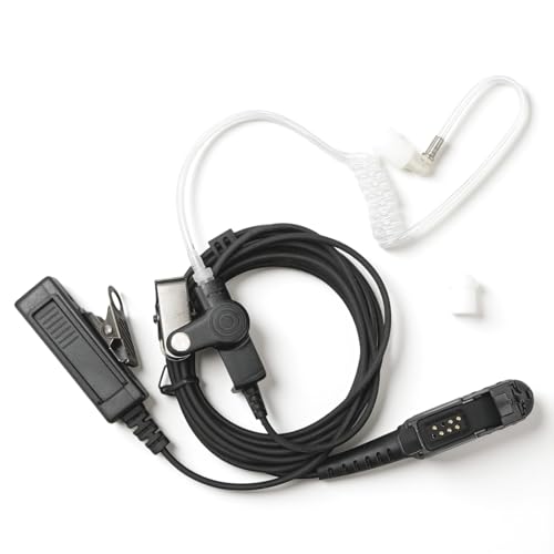 Auricular de walkie talkie para DEP570 tubo de aire discreto cable de PU resistente a tirones
