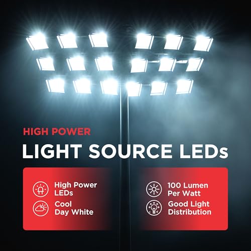 Image of Havells Polycarbonate 20W LED Flood Light, Centura Neo 6K IP66 Waterproof LED Lights with 120 Wide Beam-LED Lamp Lights for Yard, Factory,Garden, Playground & Home