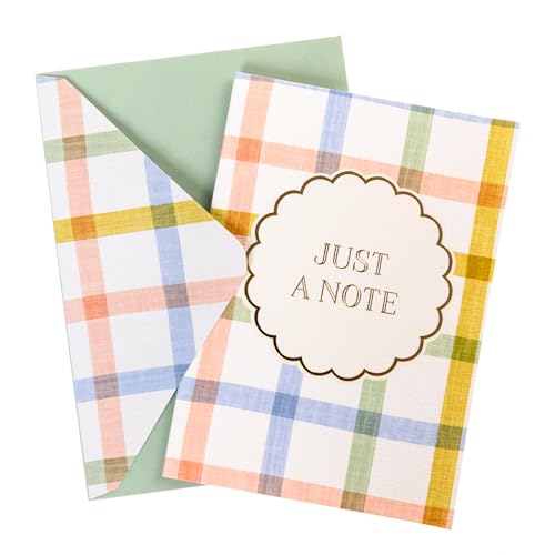 Image of Graphique Plaid Boxed Cards Set, Pack of 16, Blank Inside, All Occasion Greetings, 3.25 inch x 4.75 inch