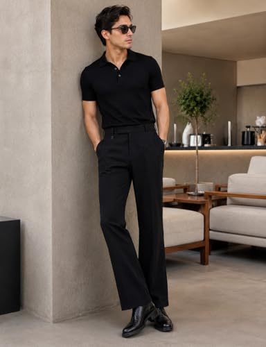 Image of Men's Formal Trouser Pant| Men's Bootcut Important Pant | Men Slim Fit Pants, Straight Fit Formal Trouser | Elegant Styling for Daily Use