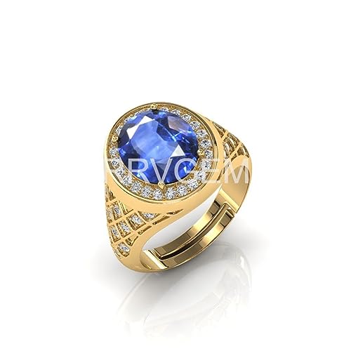 Bague fait main en plaqué or avec saphir un cadeau unique pour elle et lui - 2
