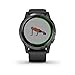Garmin 010-02174-11 Vivoactive 4 Smartwatch Black/Stainless Bundle with 1 YR CPS Enhanced Protection Pack