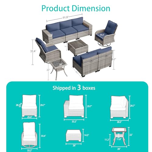 outdoor patio furniture set Package