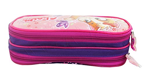 Kit Mochila Gatinha Rodinhas Infantil Menina Escolar