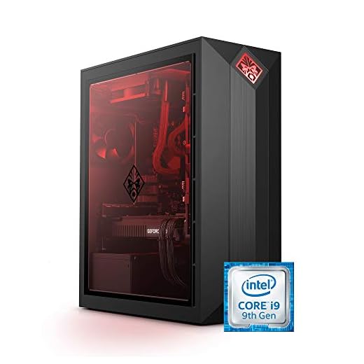 Omen by HP Obelisk Gaming Desktop Computer, 9th Generation Intel Core i9-9900K Processor, NVIDIA GeForce RTX 2080 SUPER 8 GB, HyperX 32 GB RAM, 1 TB SSD, VR Ready, Windows 10 Home (875-1023, Black)