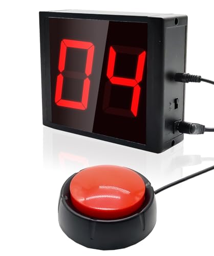 Compteur numérique sport avec bouton poussoir et grand écran LED électronique