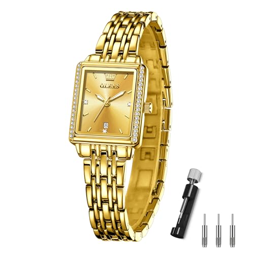 OLEVSrvfB[Xlp S[h lC fB[XEHb` Gold Watch for Women h NH[c wlpr v AiO rWlXŎ v fB[X LL ꂢ IV Ladies Watch pr vt
