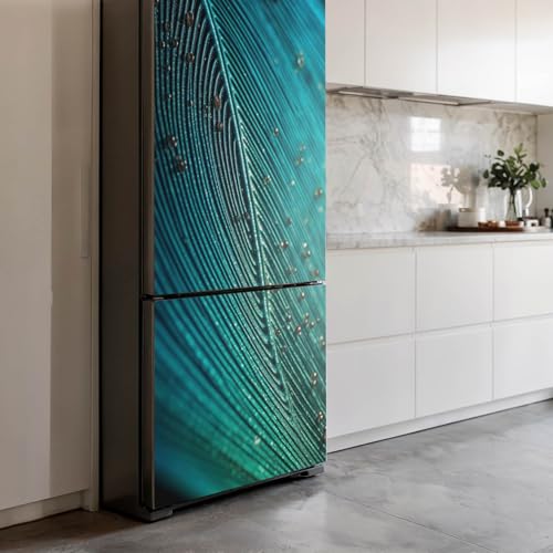 Adhesivo de cocina resistente a rayones e impermeable con patrón de plumas elegante 4