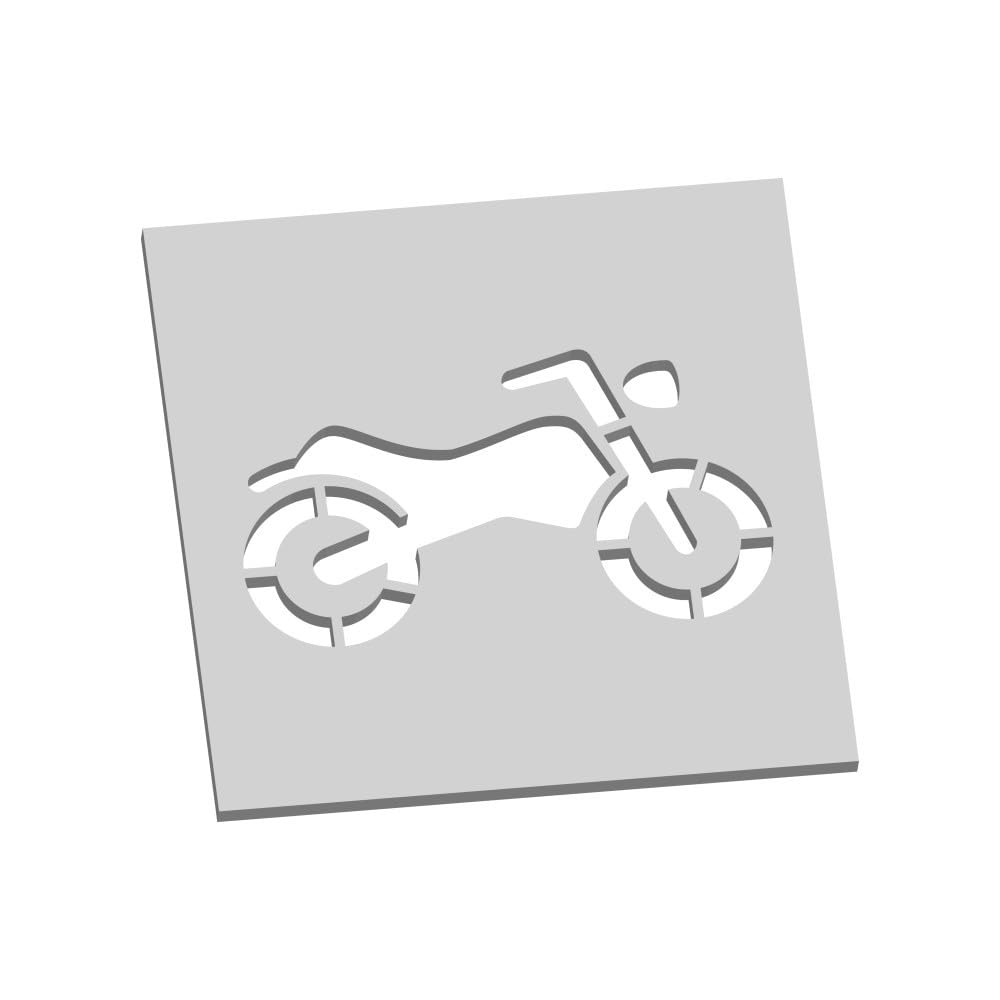 Signalétique.biz France - Motorrad-Schablone, Verkehrsschablone, Bodenmarkierung, Markierungsschablone