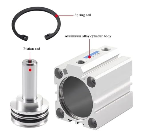 Vérin pneumatique double effet 32mm alésage course 35mm compact
