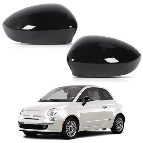 Materiale ABS durevole per una maggiore longevità: Realizzato in materiale ABS durevole, questo calotte specchietti fiat 500 ha un'elevata resistenza e durezza, che lo rende resistente alla flessione e alla deformazione. La sua costruzione robusta garantisce un uso duraturo e fornisce una protezione affidabile per un lungo periodo.