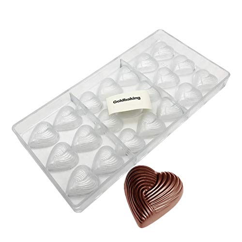 Valentine's Day Heart Chocolate Mold Polycarbonate Mold