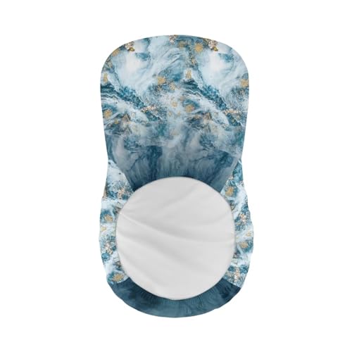 Image of Marble Bar Stool Covers with Backs Dining Room Square Swivel Barstool Chair Seat Set of 2 Non-Slip Counter Height Chair Covers
