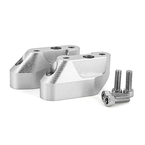 Guidon Moto rehaussé en alu argenté pour BMW R1200RS et R1250RS 2015-2021