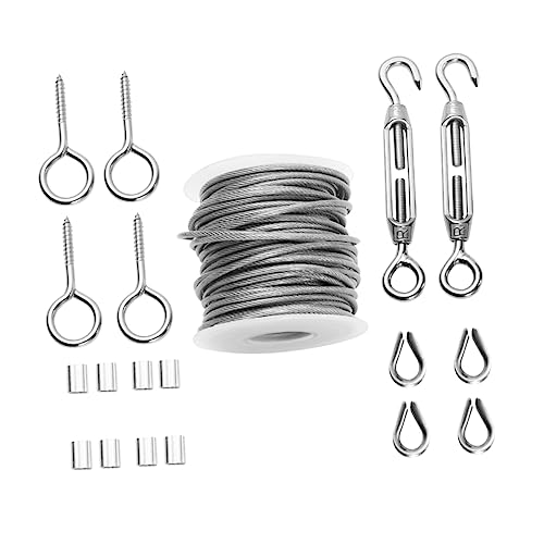 Cables de acero inoxidable kit de tensor de alambre para guias de luz y sistemas de bricolaje