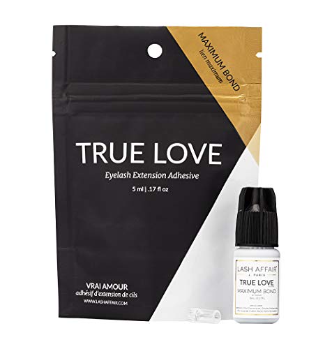 Eyelash Extension Glue | Eyelash Glue Quick-Drying | Professional Lash Glue | Black | Latex Free | Quick Set | Low Fumes | True Love 45-55% Humidity Lash Adhesive by Lash Affair