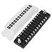Jtron 12-Way Fuse Box - ATC/ATO Fuse Block Bus with Ground, Protection Cover, Bolt Connect Terminals, 12 Circuits with Negative Bus for Car Boat Marine Auto Car Truck