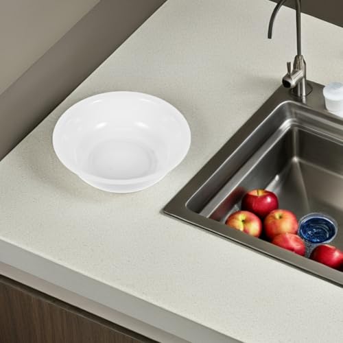 Bassin en émail blanc Alipis grand saladier rétro portable profond - 4