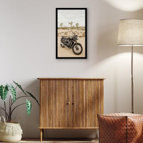 Americanflat 14x24 Poster Frame with Polished Plexiglass - Black Picture Frame - Wide Photo Frames Made of Engineered Wood for Vertical or Horizontal Wall Display - Epic Collection - Black