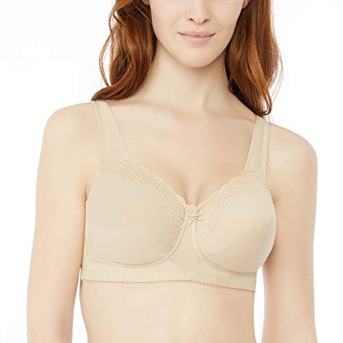 Bestform Cotton Comfort Full Cup - Sujetador para mujer, Beige (Nude), 95G (Talla de fabicante: 36F)