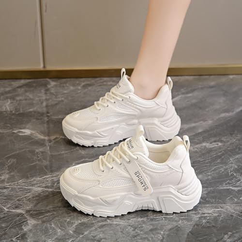 NCNDB Women's Mesh Breathable Walking Sneakers Platform Casual Sports Shoes4