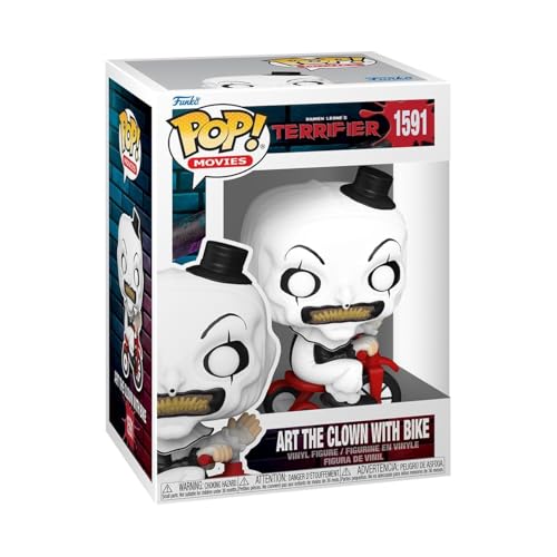 Funko POP! Movies: Terrifier - Art the Clown With Bike - Winylowa figurka kolekcjonerska - Pomysł na prezent - Oficjalny towar - Zabawki dla dzieci i 
