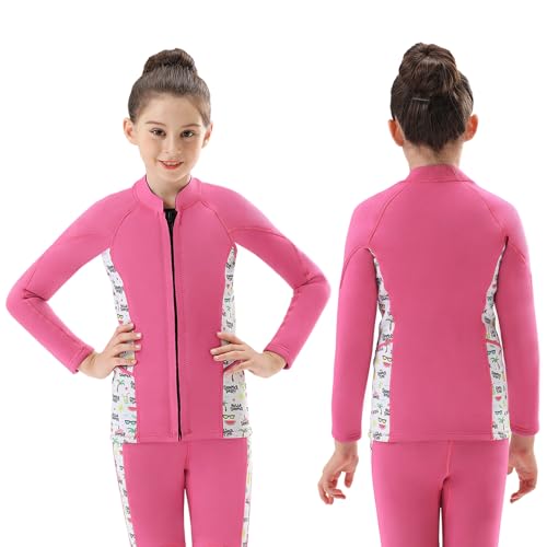 DEHAI Women's Top Wetsuit Jacket Men 2mm Neoprene Keep Warm for Diving Swim