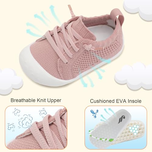 Image of JIASUQI Baby Shoes for Toddler Boys Girls Sneakers Slip on Walking Shoes for Babies