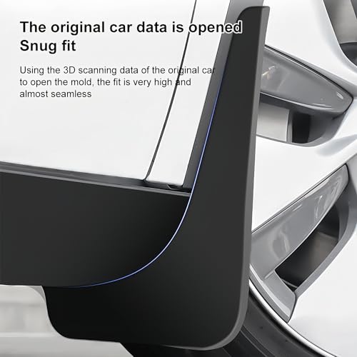 Guardabarros para Tesla Model Y y 3 en TPE con diseño original protector 7