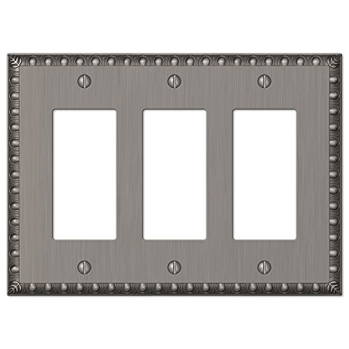 Plaque de recouvrement pour 3 interrupteurs Amerelle - 2