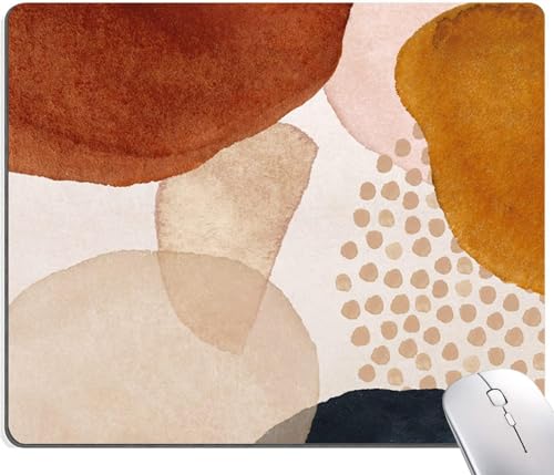 Image of Premium-Textured Mouse Pad, Non-Slip Rubber Base Mousepad for Laptop, Computer & PC, 9.5x7.9 in - Enhanced Precision, Ergonomic Comfort, Ideal for Gaming & Office (Abstract Art)