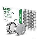LR44 Battery 40-Pack, 1.5V Alkaline Button Cell Batteries AG13 A76 SR44 357 303 for Watches Toys Calculators Hearing Aids, 5-Year Shelf Life Long-Lasting Performance.,LR44,button battery,a76 battery