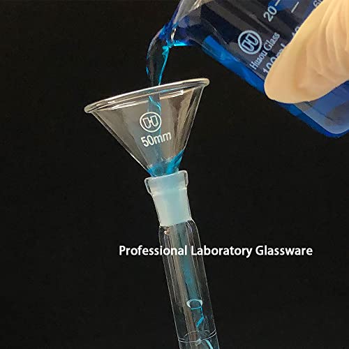 50Mm Short Stem Glass Funnel 3.3 Borosilicate Glass Funnel For Science Labs And Home Kitchen Use, Huaou, Pack Of 1 #TOP5