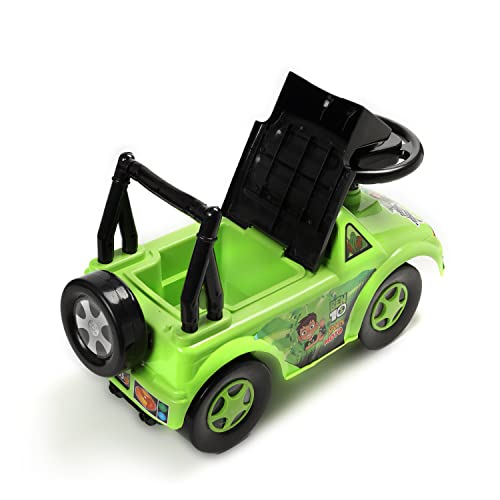 Image of Toyzone Ben10 Sports Moto Ride on | Baby Kids Car with Backrest | Comfortable Seat | Elegant Design | Twister Ride on with Horn | Under Seat Storage, 2 to 6 Years