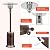 Giantex Patio Heaters for Outdoor Use, 50,000 BTU Propane Outdoor Heaters with Wheels, Outdoor Heat Lamp with Trip-Over Protection & CSA Certified for Commercial and Household (Bronze)