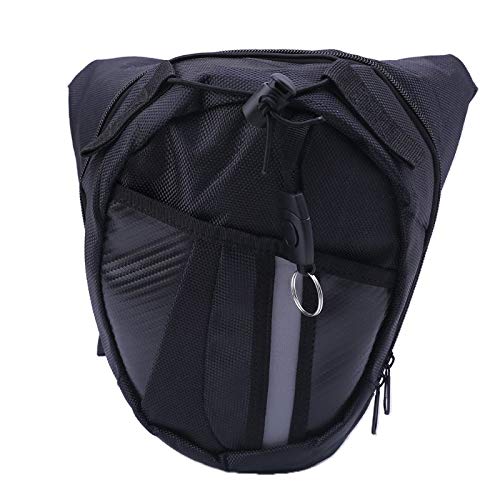 Sacoche moto jambe et sac banane de cuisse noir unisexe pour le vélo
