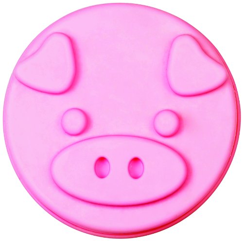 Siliconezone Mini Piggy Silicone Cake Mold, Pink