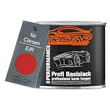 TRISTARcolor Vernice per auto Barattolo pronto all’uso per Citroen EJR Rouge Sangro Vernice di base 0,5L
