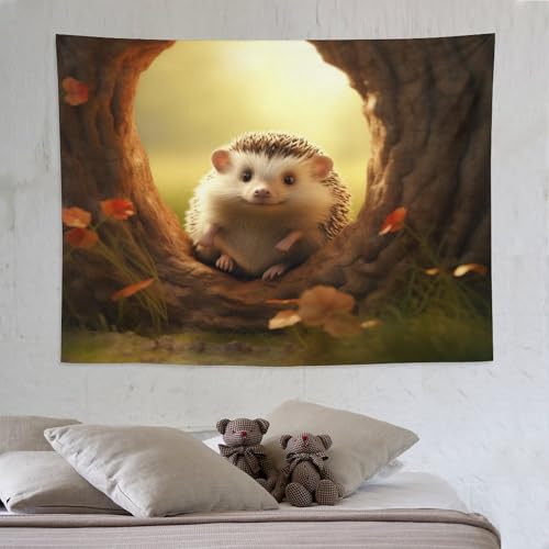 Hedgehog tapisserie pour chambre à coucher et salon chaleureux