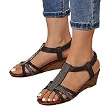 Zapatos de tacón alto negro con correa de plataforma, tacón de bloque de plataforma para mujer, tacones de plataforma transparentes para mujer, color beige, tacón alto, sandalias de tacón alto, sandalias de tacón alto, sandalias de tacón alto, sandalias de tacón alto, sandalias con cordones, sandalias de tacón alto EN con tacón elegante Sandalias de verano elegantes para mujer 