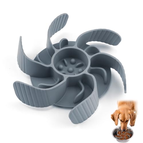 teasteam Ciotola anti golosità per cani, 11 cm, ciotola di alimentazione lenta, per cani, grande medio, piccolo, con base a ventosa antiscivolo in silicone, feeder ciotola favorisce alimentazione sana