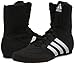 adidas Box HOG 2 Boxing Shoes - Black/White, Size US 9.5 - for Men & Women - for Combat Sports, Boxing, MMA & Gym
