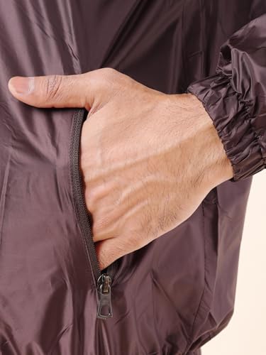 Image of Dollar Men's Polyester Solid Windcheater Jacket With Zipper Pockets