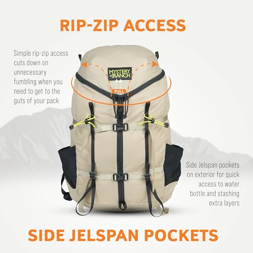 Mystery Ranch Gallagator 25 Backpack – Weather Resistant Travel Bag with Sternum Strap – Hummus Dobby, 25L, L/XL - Thumbnail 4