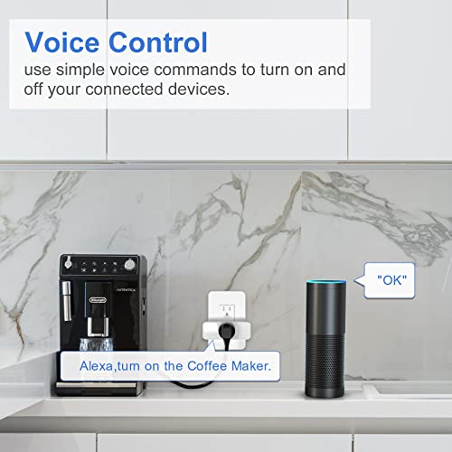 Image of Smart Plug 1 Pack Milfra 2.4GHz WiFi Smart Plug Smart Home Wi-Fi Outlet Compatible with Alexa Google Assistant